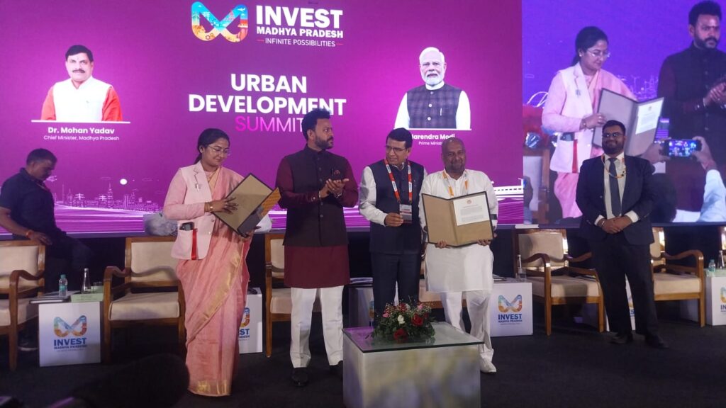 An MoU was signed with aviation company Fly Bharathi for an investment of ₹750 crore.